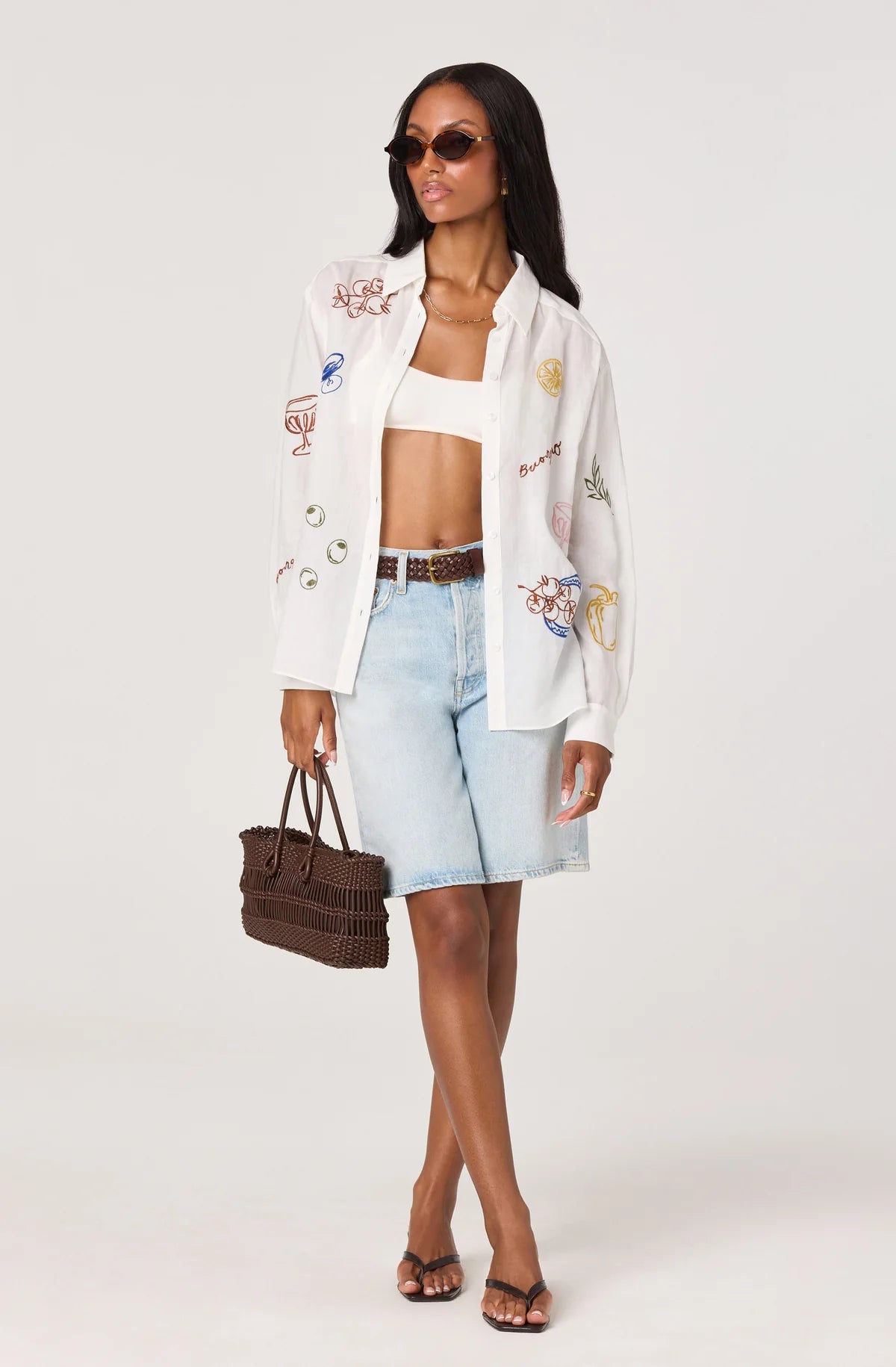 Trace Embroidered Picnic Shirt