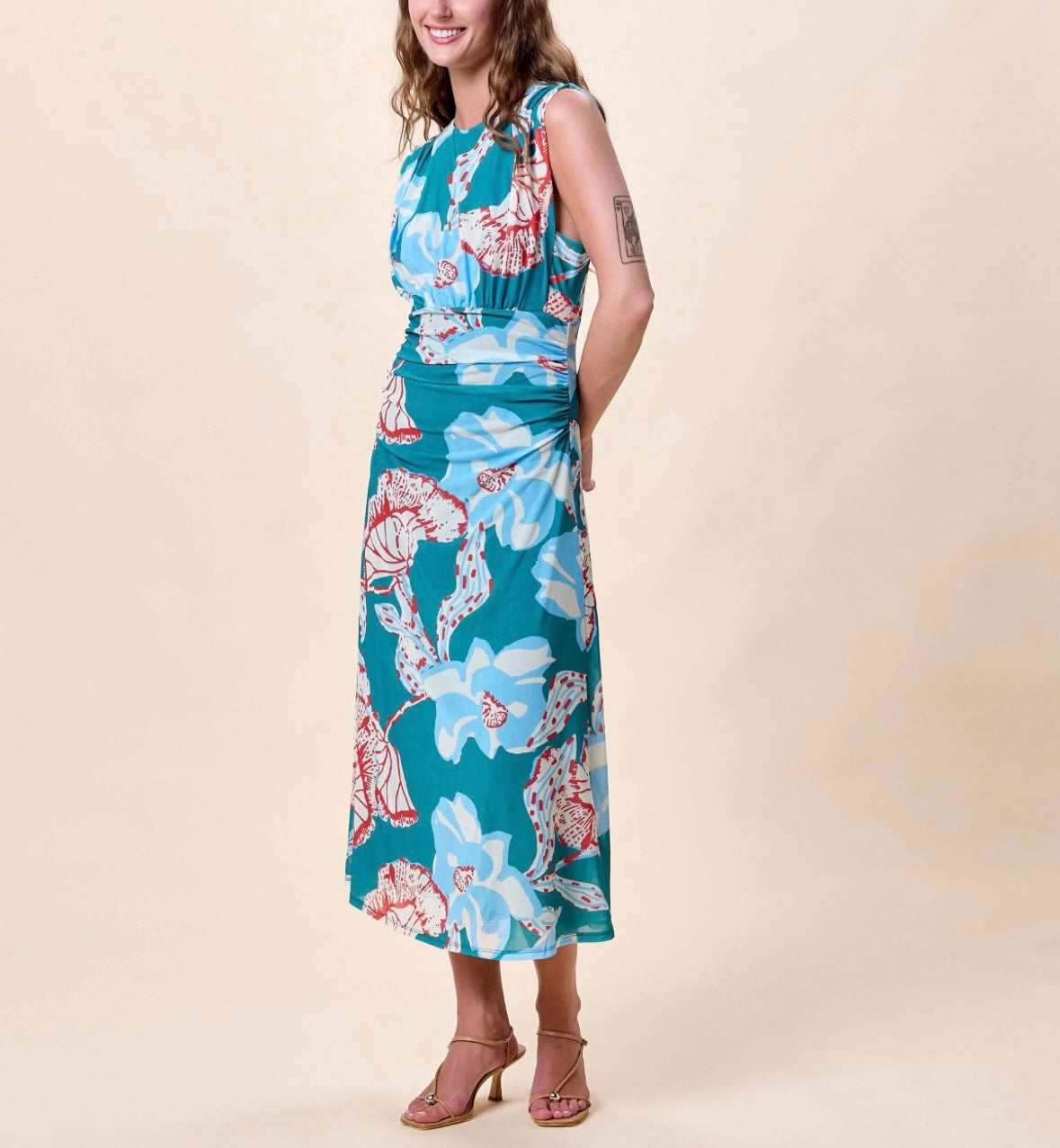 JOELLE MIDI DRESS | LA ROUGE NORTH SEA