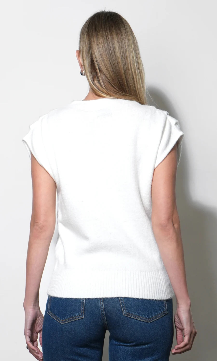 Arieta Sleeveless Funnel Knit Top