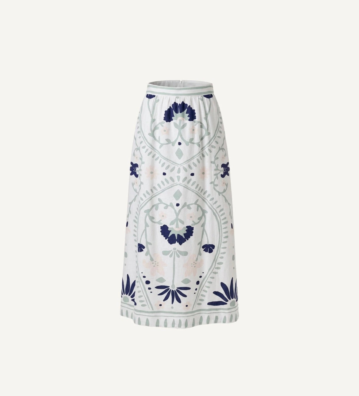 JULIET ANKLE SKIRT | LILIANA BLUE SURF