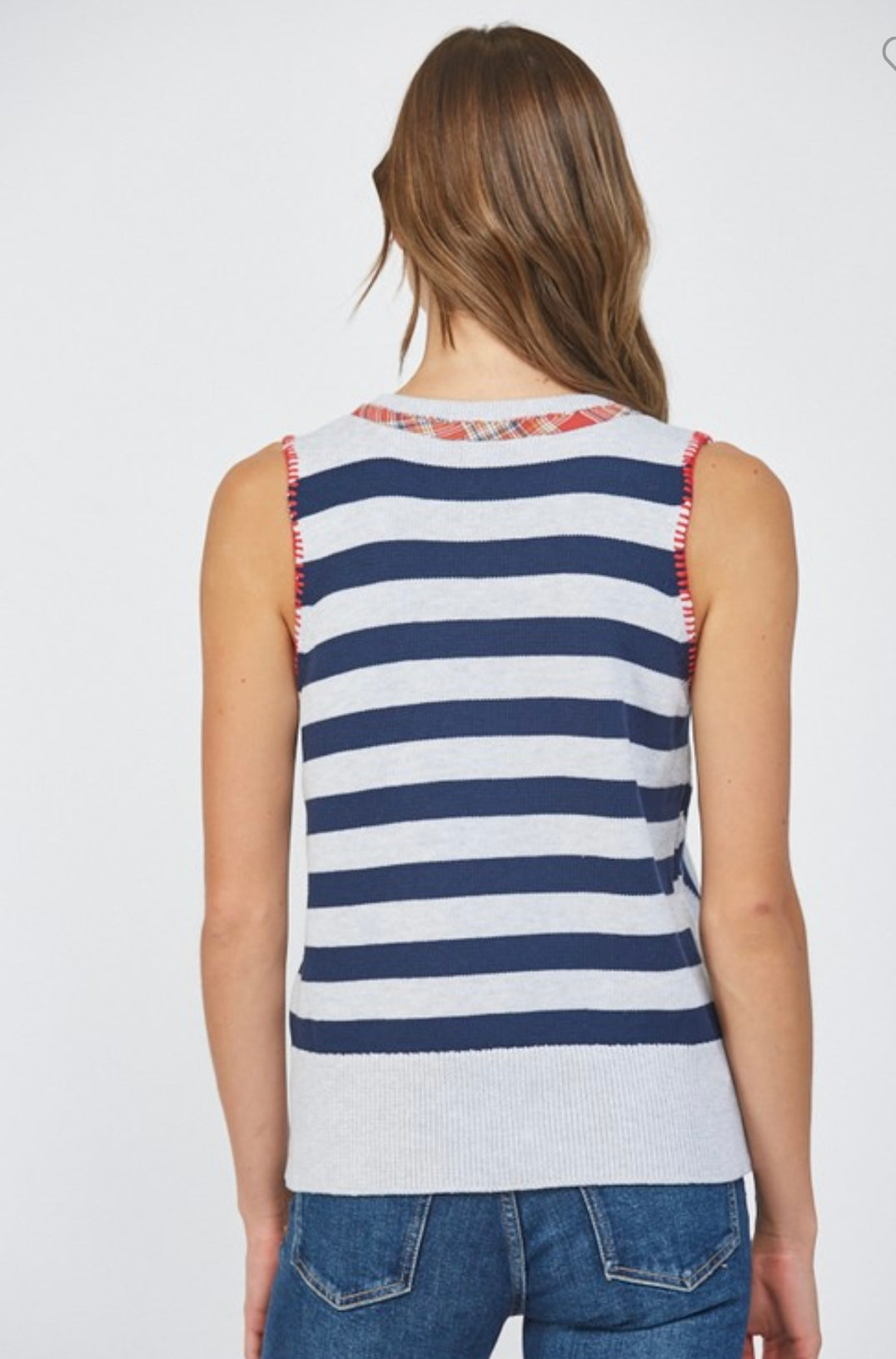 American Flag Knit Top