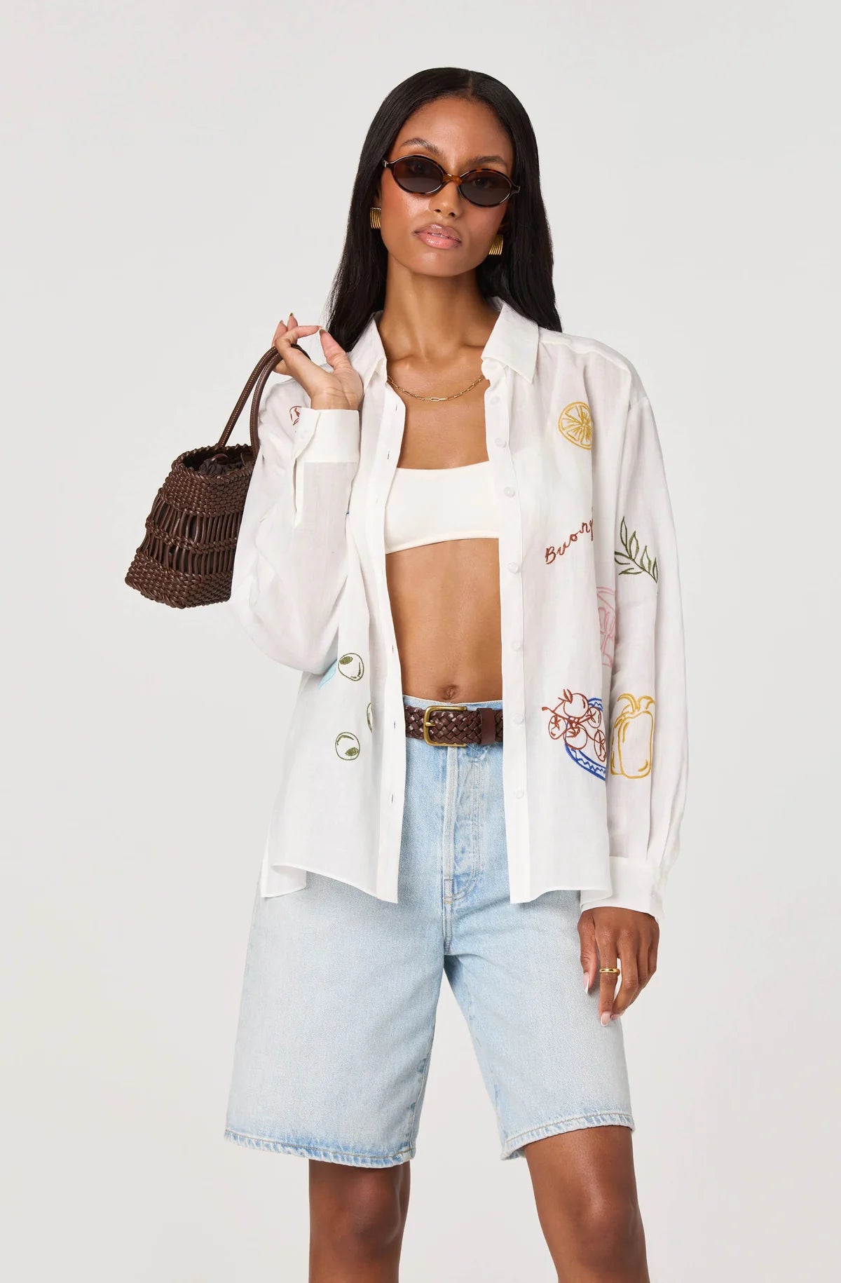 Trace Embroidered Picnic Shirt
