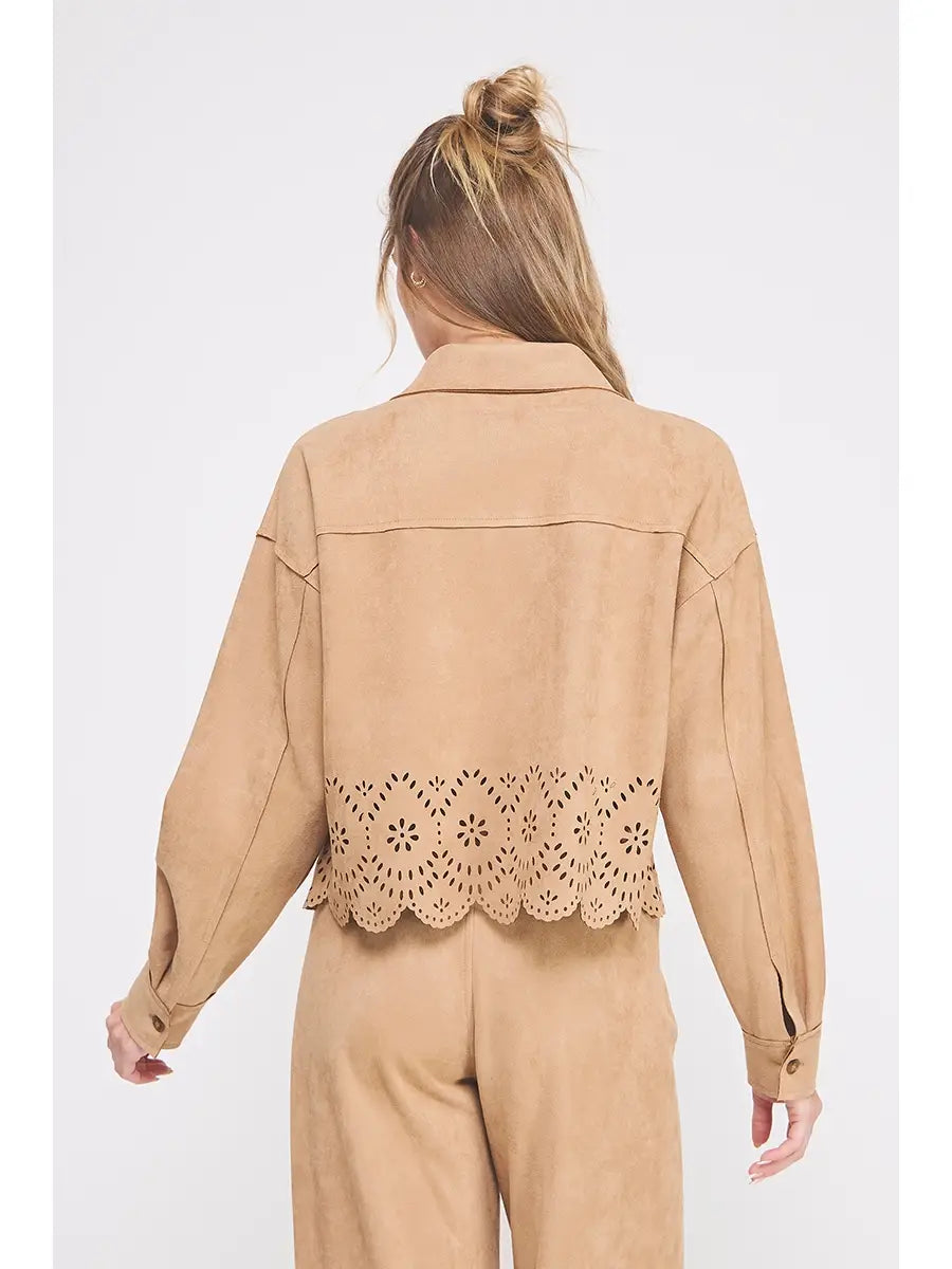 Suede Shirt Jacket