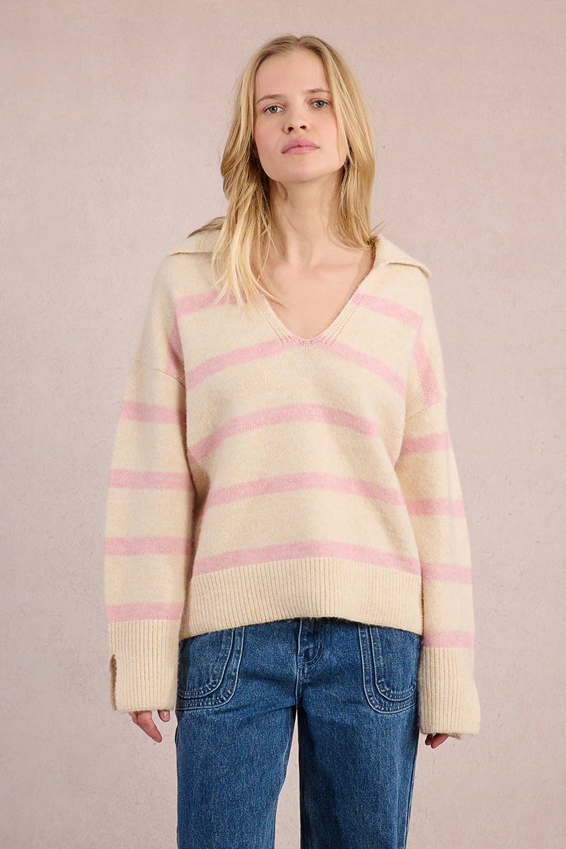 Pink Stripe Sweater