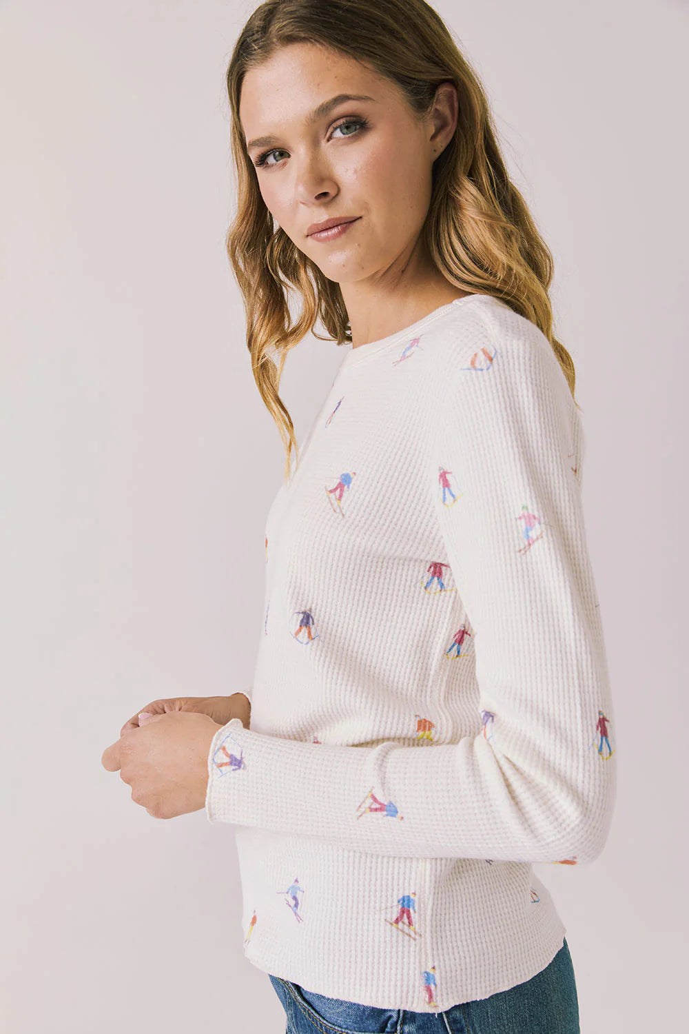 Allover Skiers Long Sleeve