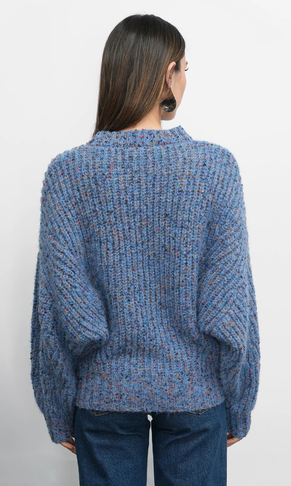 Jasper Slouchy Speckled Crew Neck Sweater