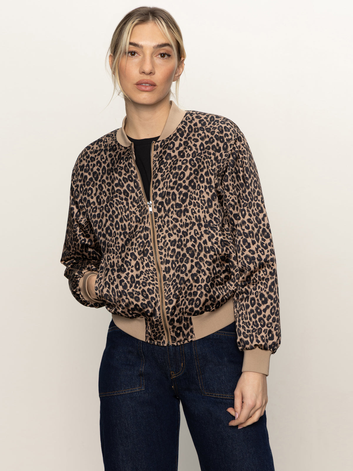 MONROE SATEEN BOMBER JACKET FRENCH KITTY