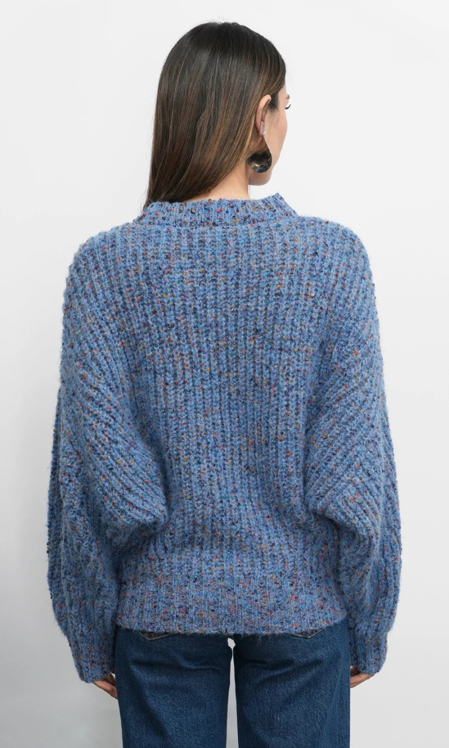 Jasper Slouchy Speckled Crew Neck Sweater