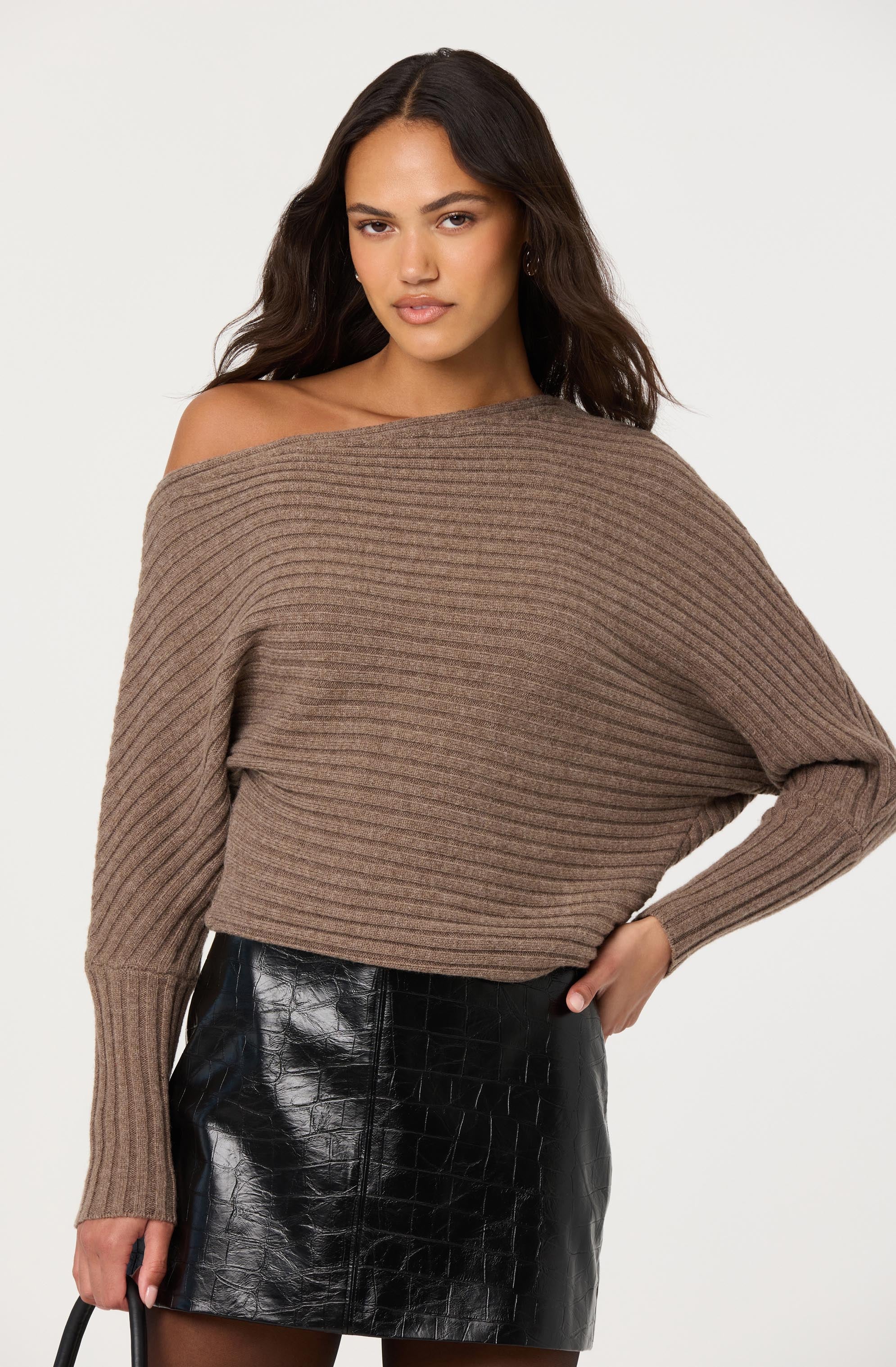 Samaria Off Shoulder Dolman Sweater