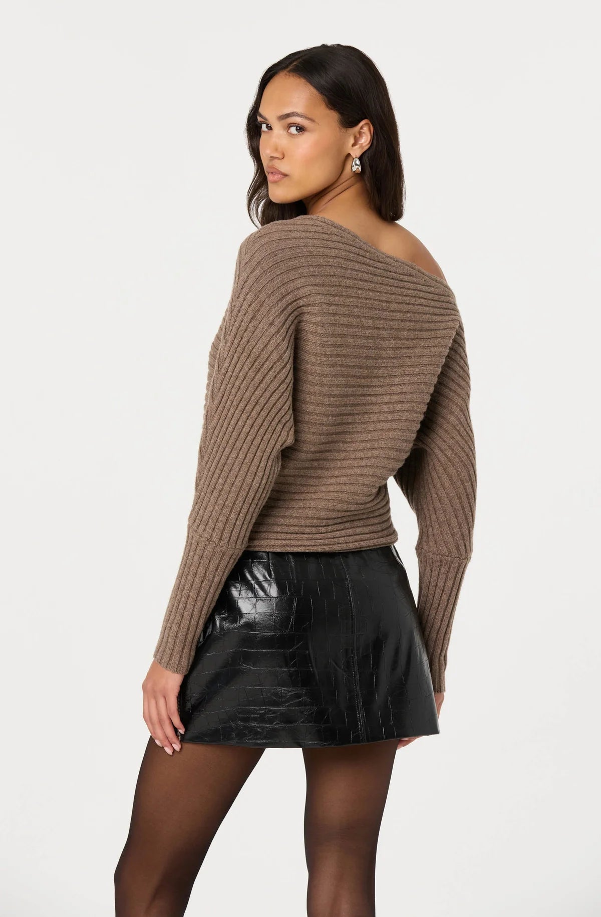 Samaria Off Shoulder Dolman Sweater