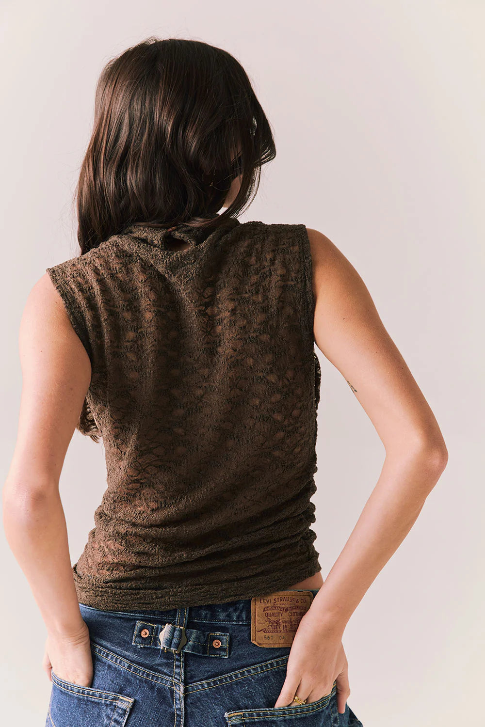 Haileyy Espresso Tank Top