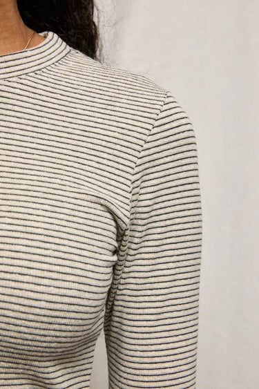 emma stripe
luxe rib long sleeve top