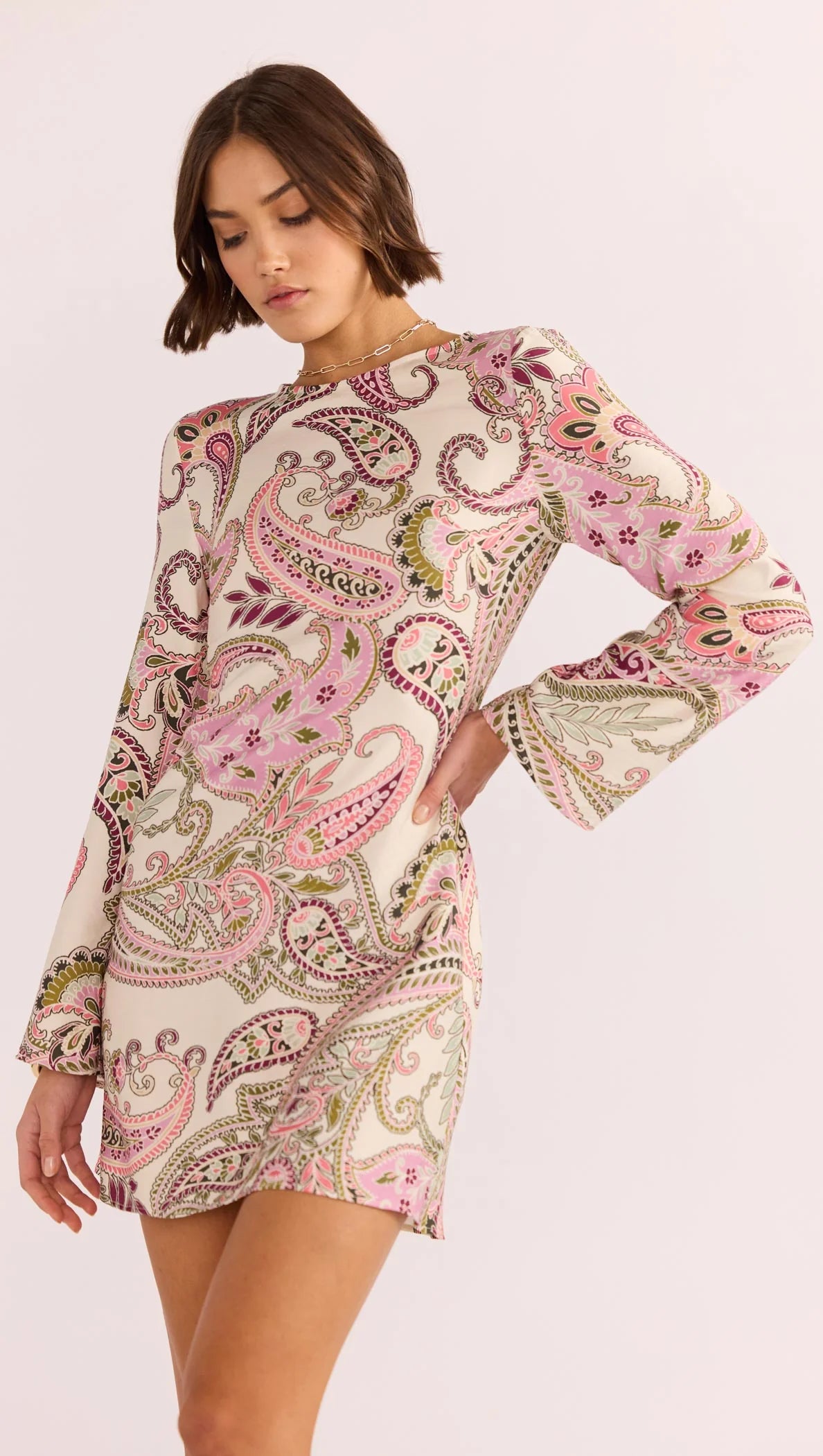 Mink Pink Paisley Print