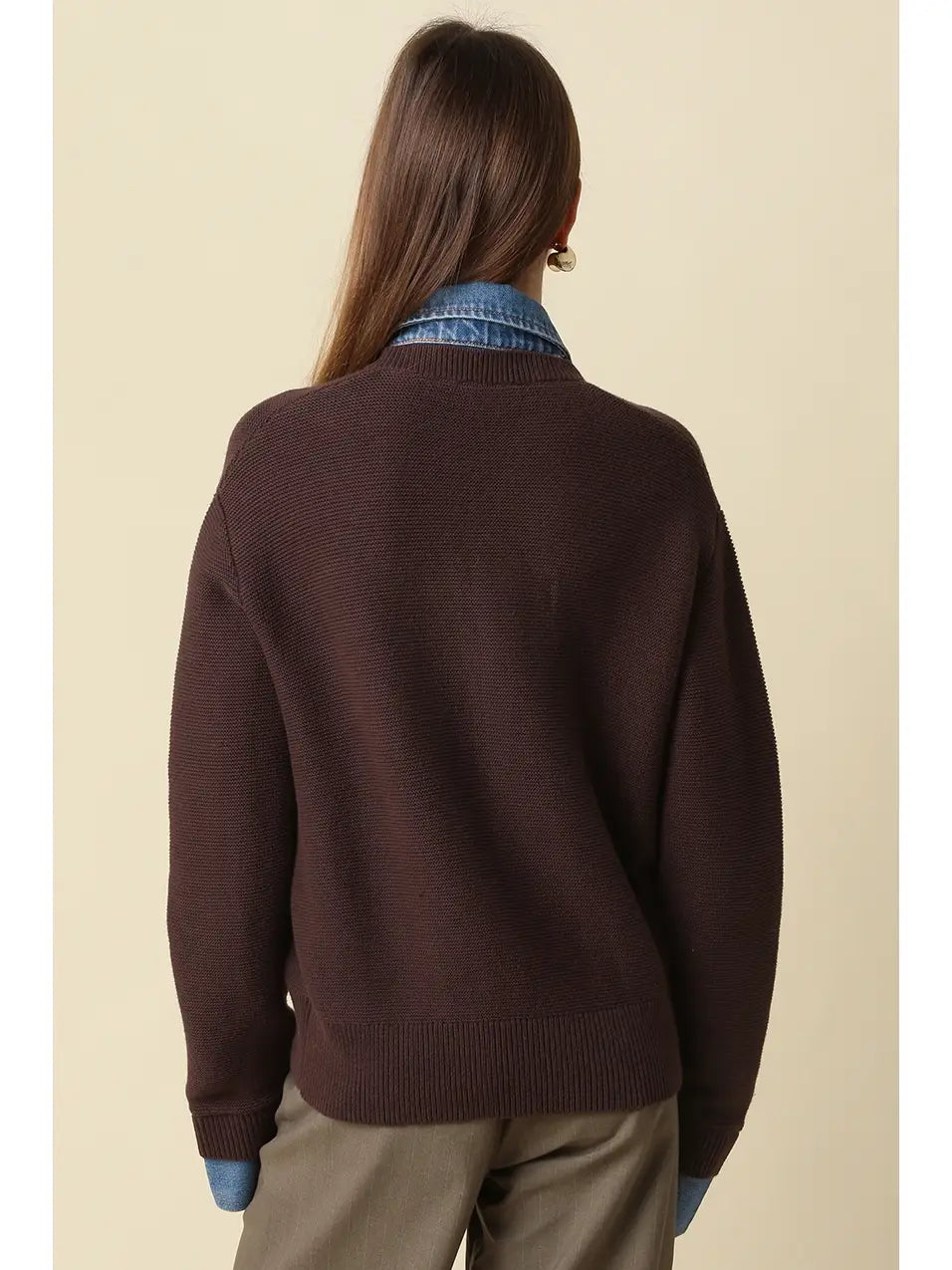 Dana Layered Look Knit Cardigan