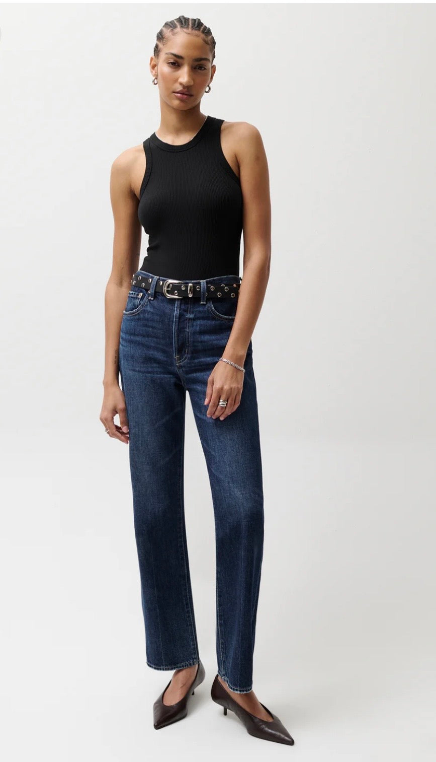 CASSIE SUPER HIGH RISE STRAIGHT JEAN - CULTIVATE
