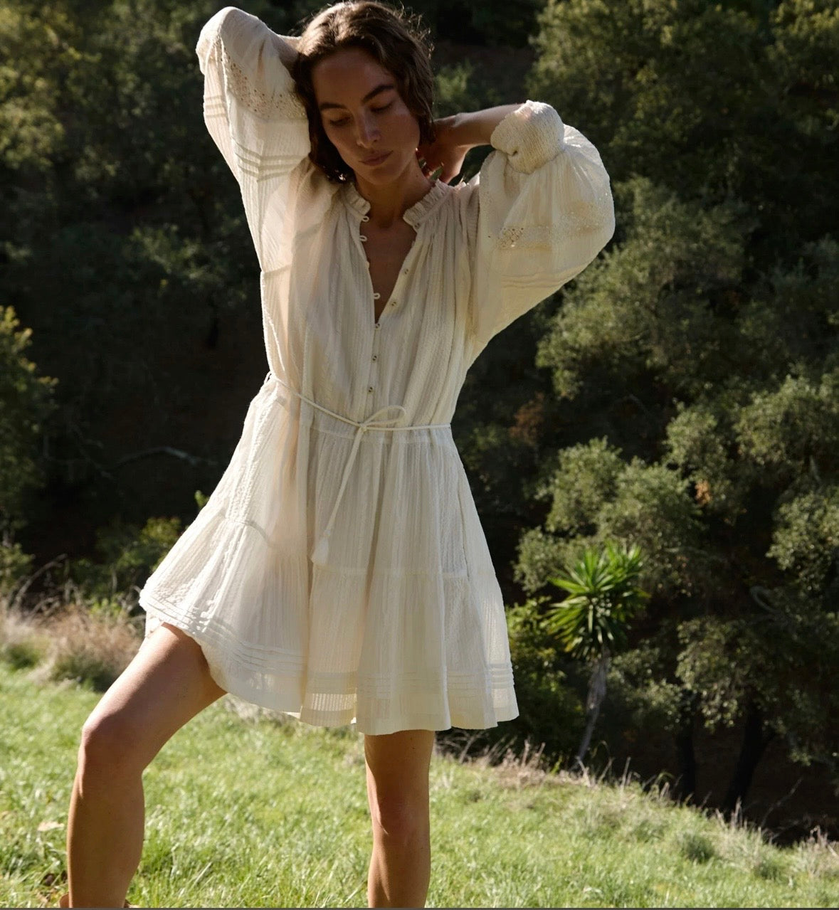 MEADOW MINI DRESS | IVORY