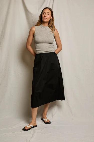 minka
poplin a-line skirt with pockets