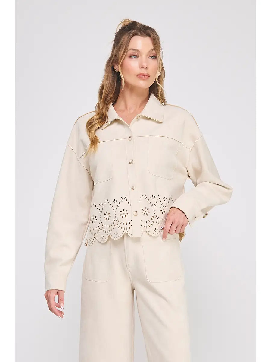 Suede Shirt Jacket