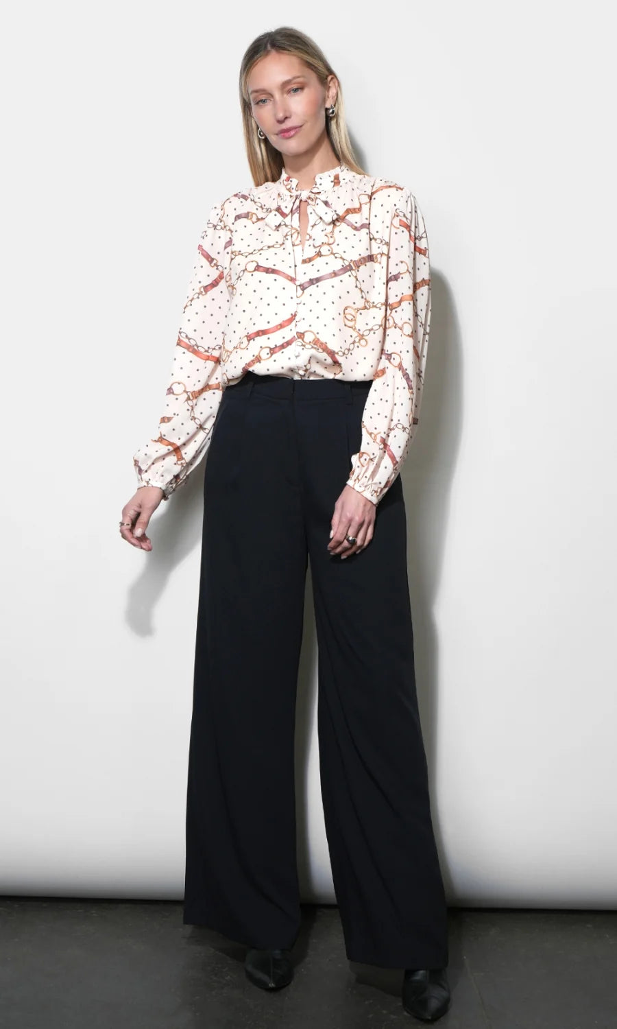 Bridget Button Up Printed Blouse
