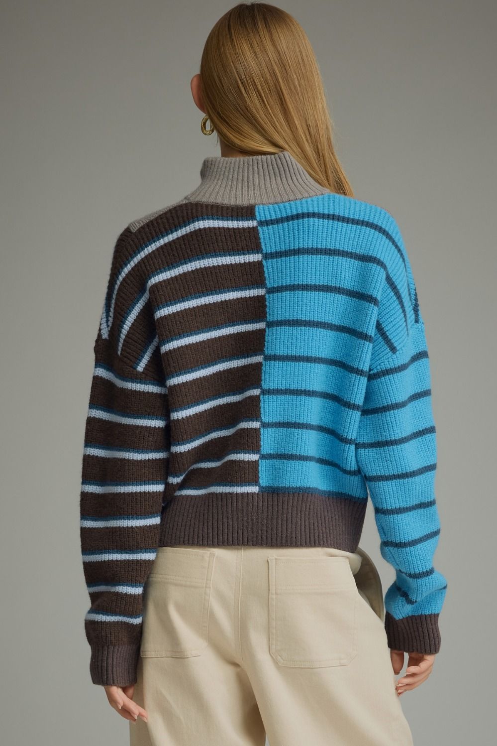 Multi Stripe Zip