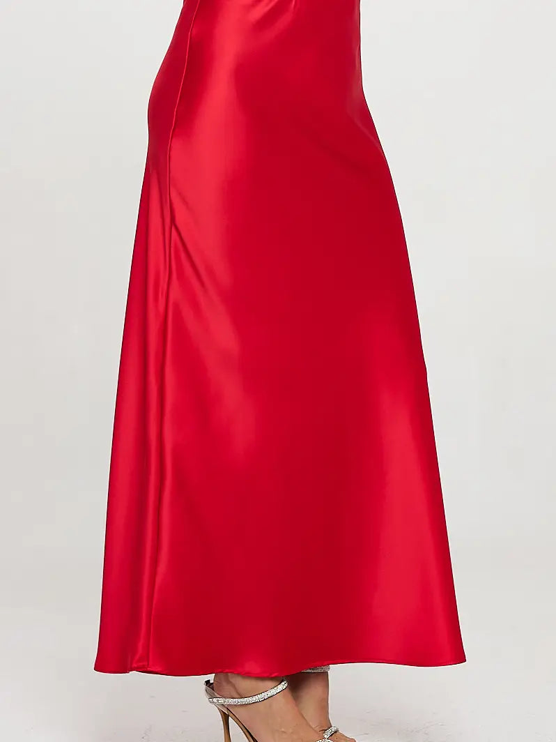 Silky Satin Maxi Skirt
