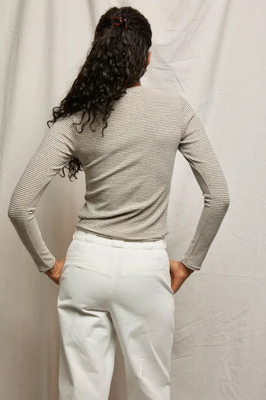 emma stripe
luxe rib long sleeve top