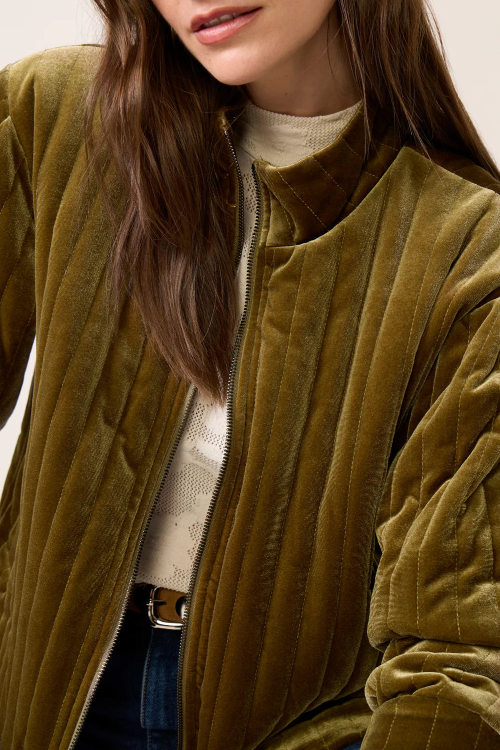 QUILTED VELVET JACKET