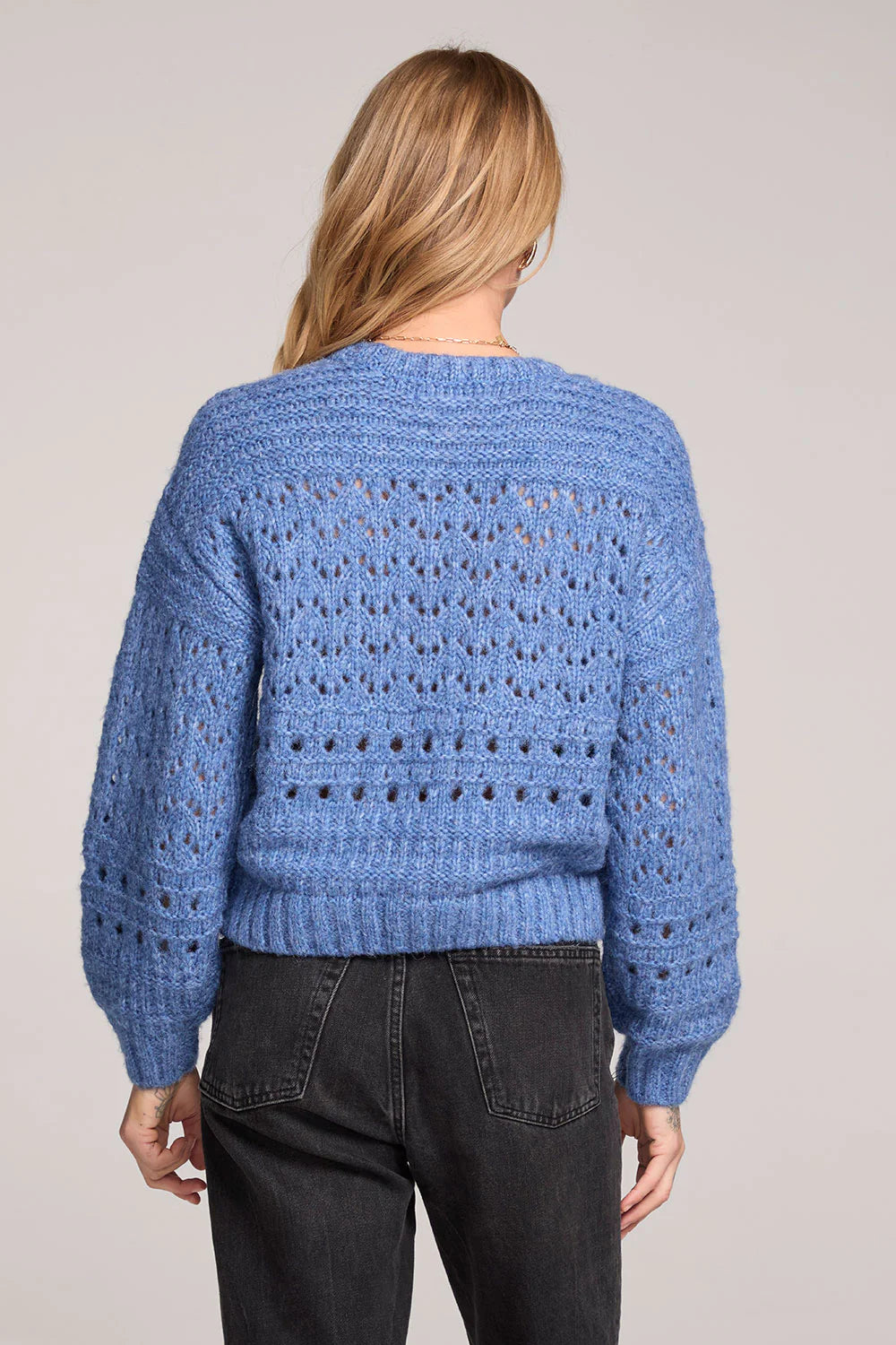 RONNIE AZURE BLUE SWEATER