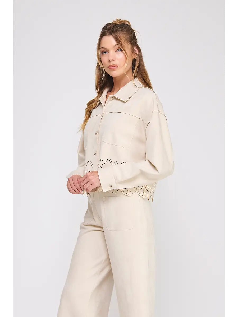 Suede Shirt Jacket