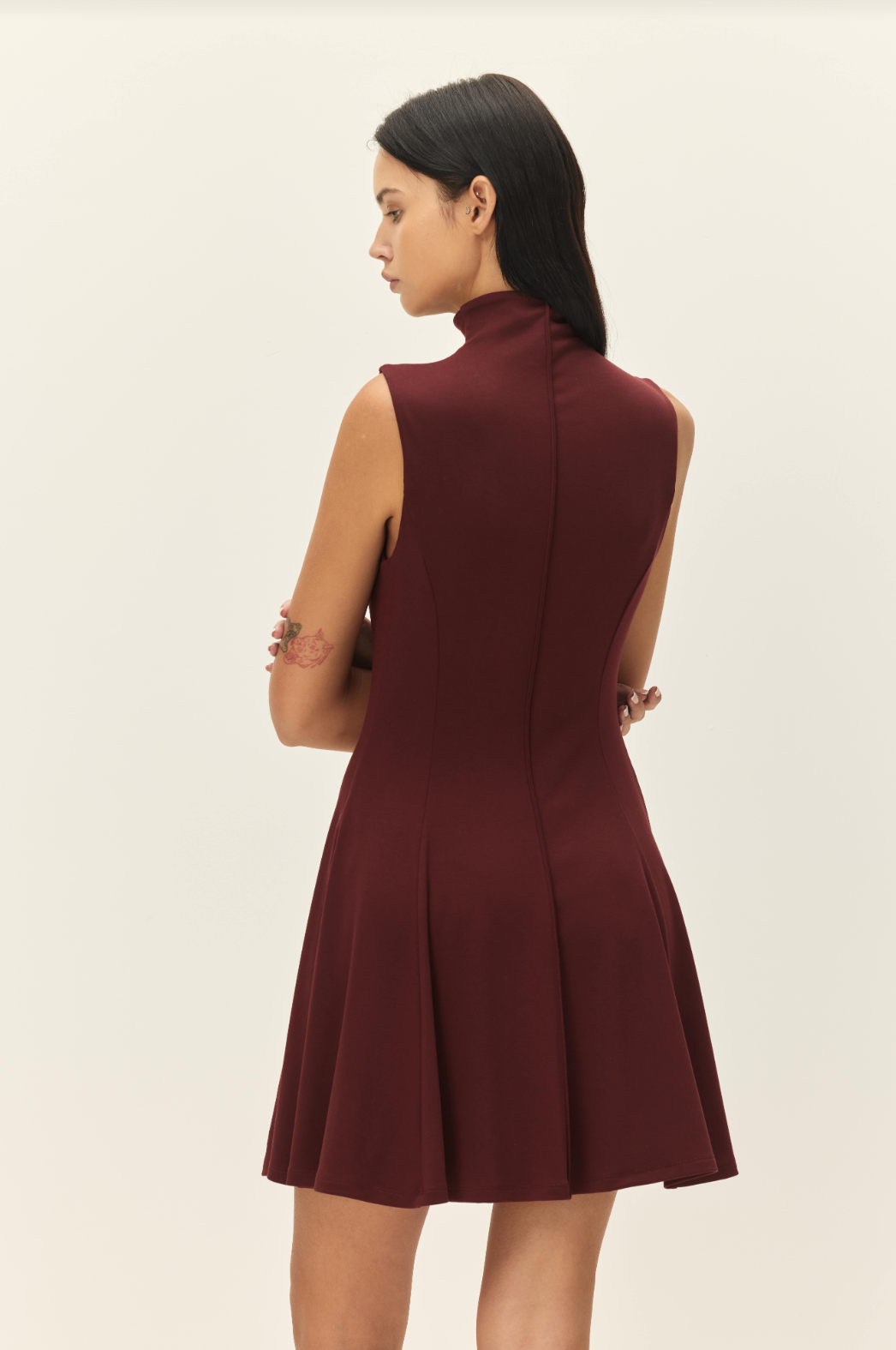 Soir Mock Neck Dress