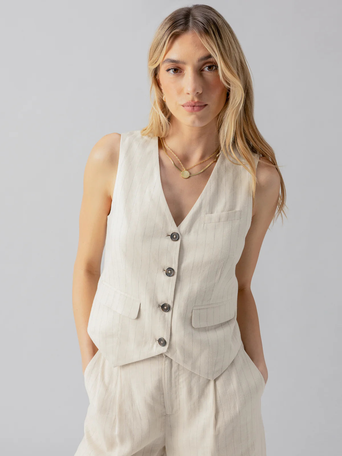 Timeless Vest Vineyard Stripe